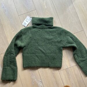 Green Turtleneck Sweater